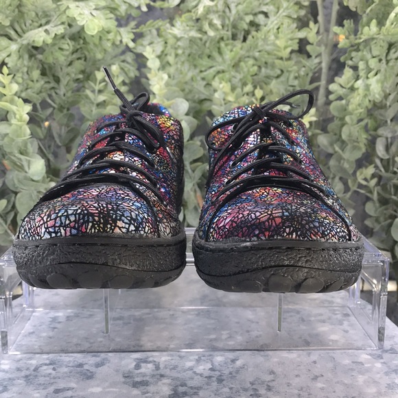 V-Italia Dark Mosaic Leather Oxford Round Toe Walkers WMS 5.5/6 (EUR36)✨VGUC✨ - Picture 3 of 10